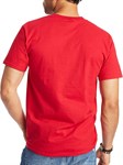 Beefy Crewneck Cotton T-Shirt, Unisex - Red - Large